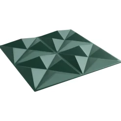 vidaXL Wandpanelen 48 pcs Origami Groen 50 x 50 cm XPS Schuim