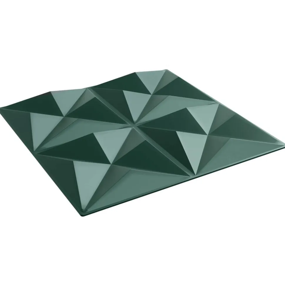 vidaXL Wandpanelen 48 pcs Origami Groen 50 x 50 cm XPS Schuim