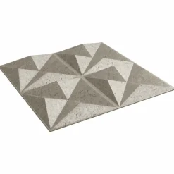 vidaXL Wandpanelen 24 pcs Origami Beton 50 x 50 cm XPS Schuim