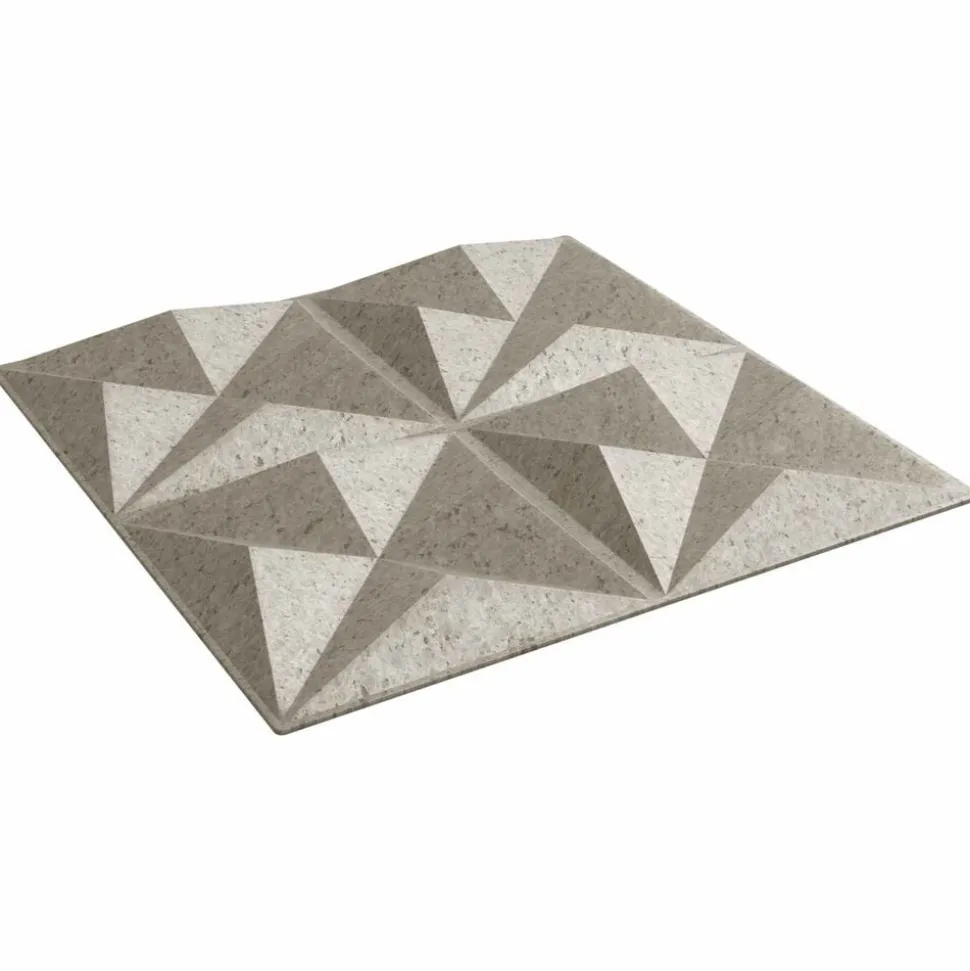 vidaXL Wandpanelen 24 pcs Origami Beton 50 x 50 cm XPS Schuim