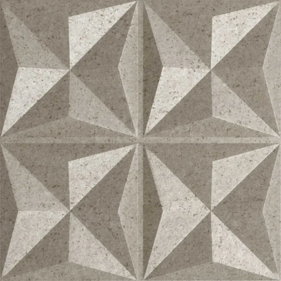 vidaXL Wandpanelen 12 pcs Origami Beton 50 x 50 cm XPS Schuim