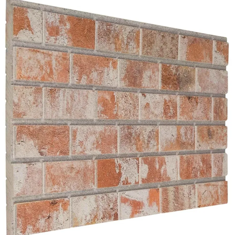 vidaXL Wandpanelen 10 pcs Oranje 100 x 50 cm EPS-schuim