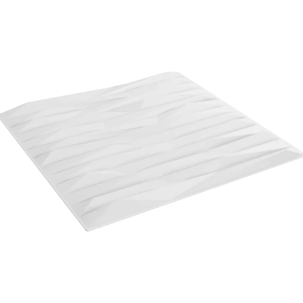 vidaXL Wandpanelen 12 pcs Wit Steen 50 x 50 cm XPS Schuim