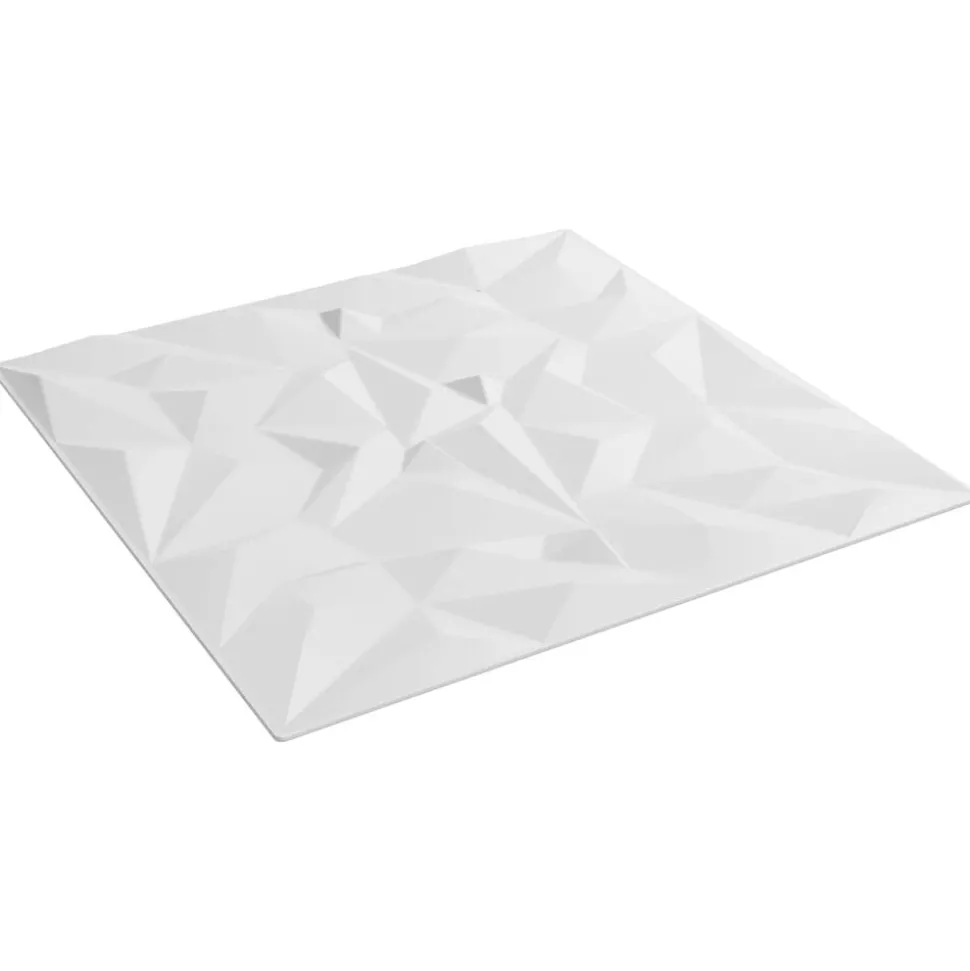 vidaXL Wandpanelen 12 pcs Wit 50 x 50 cm XPS Schuim