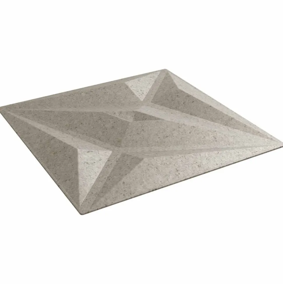 vidaXL Wandpanelen Ster 24 pcs Ster Beton 50 x 50 cm XPS Schuim