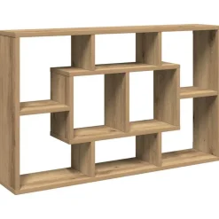 vidaXL Wandplank Artisan Eiken 85x16x52,5 cm Bewerkt Hout
