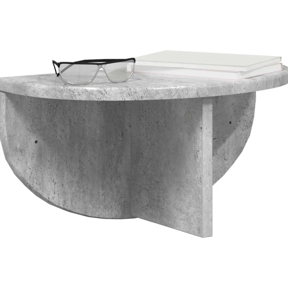 vidaXL Wandplank Beton Grijs 38 x 19 x 19 cm Bewerkt hout