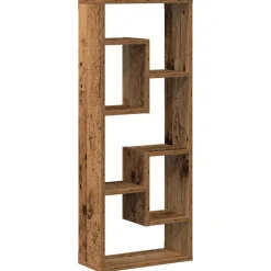 vidaXL Wandplank 36x16x90 cm bewerkt hout oud houtkleurig