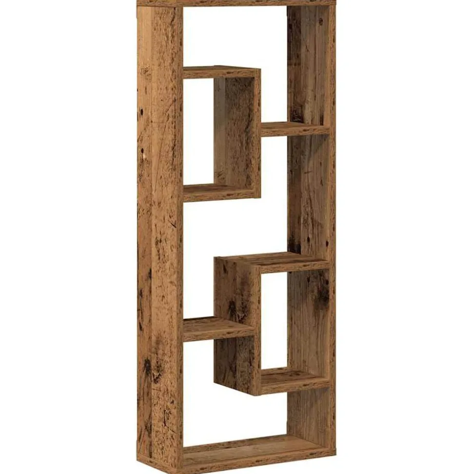 vidaXL Wandplank 36x16x90 cm bewerkt hout oud houtkleurig