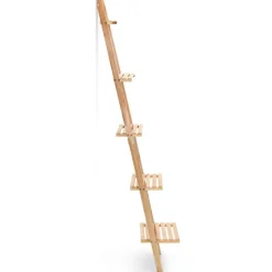 vidaXL Wandrek ladder 41,5x30x176 cm cederhout