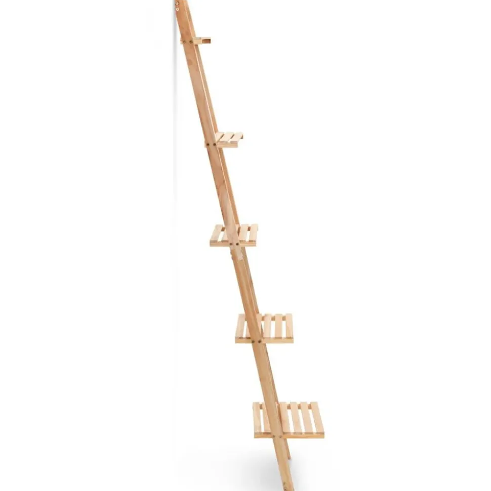 vidaXL Wandrek ladder 41,5x30x176 cm cederhout