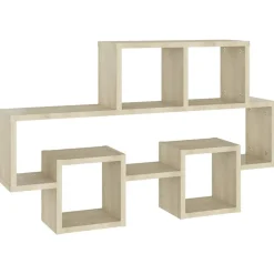 vidaXL Wandschap auto-vormig 82x15x51 cm bewerkt hout sonoma eiken