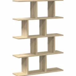 vidaXL Wandschap kubus 12 vakken bewerkt hout sonoma eikenkleurig