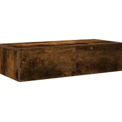 vidaXL Wandschap met lades 60x26,5x15 cm bewerkt hout gerookt eiken
