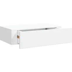 vidaXL Wandschap met lade 40x23,5x10 cm MDF wit