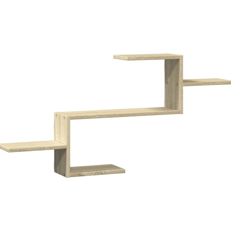 vidaXL Wandschap 104x15x49 cm bewerkt hout sonoma eikenkleurig