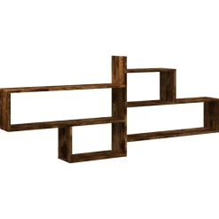 vidaXL Wandschap 167,5x18x68 cm bewerkt hout gerookt eikenkleurig