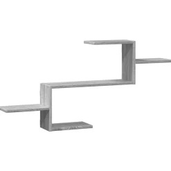 vidaXL Wandschap 104x15x49 cm bewerkt hout grijs sonoma eikenkleurig