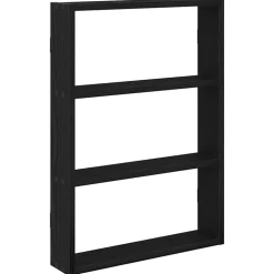 vidaXL Wandschap 43x9x60 cm bewerkt hout zwart
