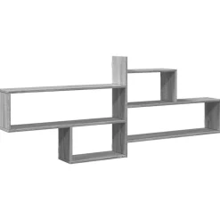 vidaXL Wandschap 167,5x18x68 cm bewerkt hout grijs sonoma eikenkleurig