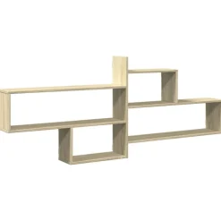 vidaXL Wandschap 167,5x18x68 cm bewerkt hout sonoma eikenkleurig