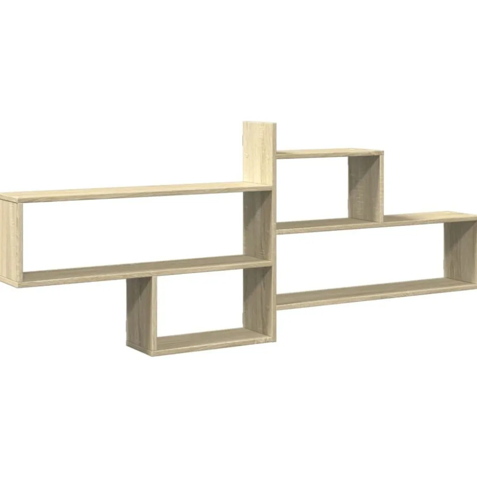 vidaXL Wandschap 167,5x18x68 cm bewerkt hout sonoma eikenkleurig