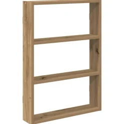 vidaXL Wandschap 43x9x60 cm bewerkt hout artisanaal eikenkleurig