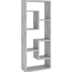 vidaXL Wandschap 36x16x90 cm bewerkt hout betongrijs
