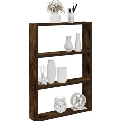 vidaXL Wandschap 43x9x60 cm bewerkt hout gerookt eikenkleurig