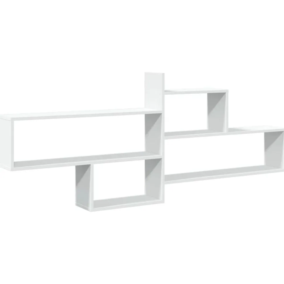 vidaXL Wandschap 167,5x18x68 cm bewerkt hout wit