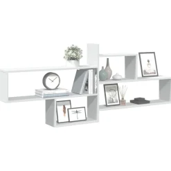 vidaXL Wandschap 167,5x18x68 cm bewerkt hout wit