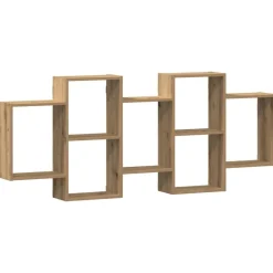 vidaXL Wandschap 159x18x65 cm bewerkt hout artisanaal eikenkleurig