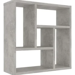 vidaXL Wandschap 45,1x16x45,1 cm bewerkt hout betongrijs