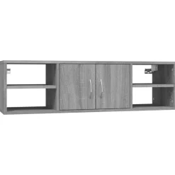 vidaXL Wandschap 102x30x29 cm bewerkt hout grijs sonoma eikenkleurig