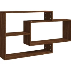 vidaXL Wandschap 104x20x58,5 cm bewerkt hout bruin eikenkleur