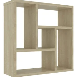 vidaXL Wandschap 45,1x16x45,1 cm bewerkt hout sonoma eikenkleurig