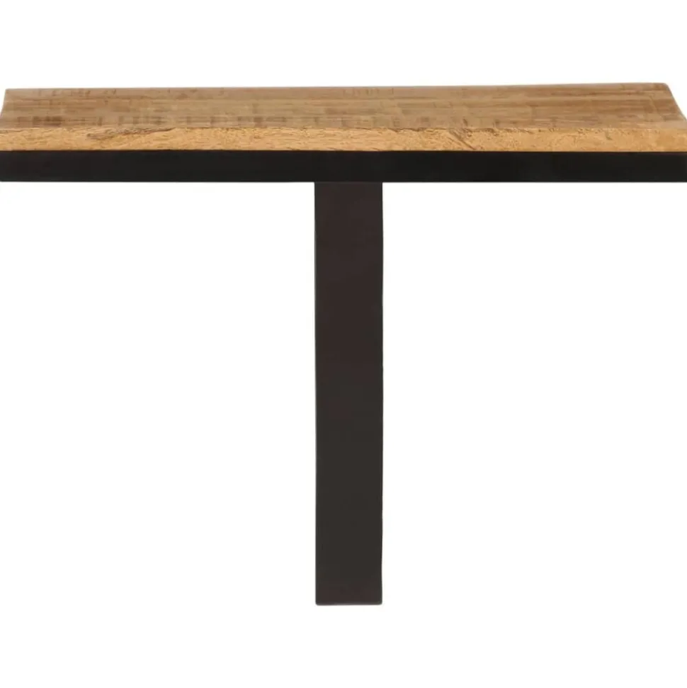vidaXL Wandschap 40x30x32 cm massief mangohout en ijzer