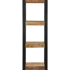 vidaXL Wandschap 35x35x100 cm massief ruw mangohout