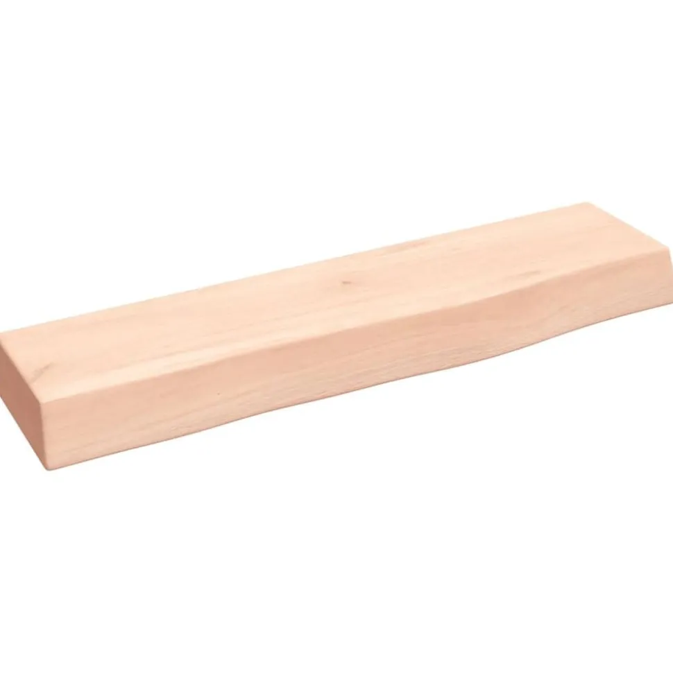 vidaXL Wandschap 40x10x4 cm onbehandeld massief eikenhout
