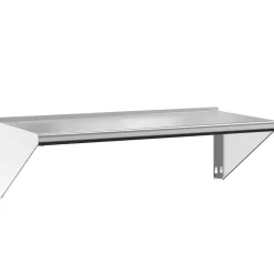vidaXL Wandschap 100x45x31 cm roestvrijstaal zilverkleurig