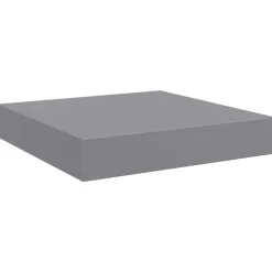vidaXL Wandschap zwevend 23x23,5x3,8 cm MDF grijs
