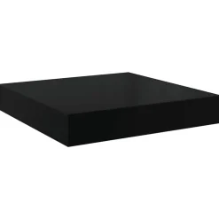 vidaXL Wandschap zwevend 23x23,5x3,8 cm MDF hoogglans zwart