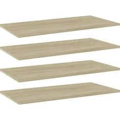 vidaXL Wandschappen 4 st 80x20x1,5 cm spaanplaat sonoma eikenkleurig