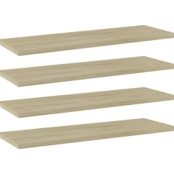vidaXL Wandschappen 4 st 60x20x1,5 cm spaanplaat sonoma eikenkleurig