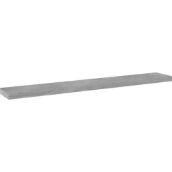 vidaXL Wandschappen 4 st 60x10x1,5 cm bewerkt hout betongrijs