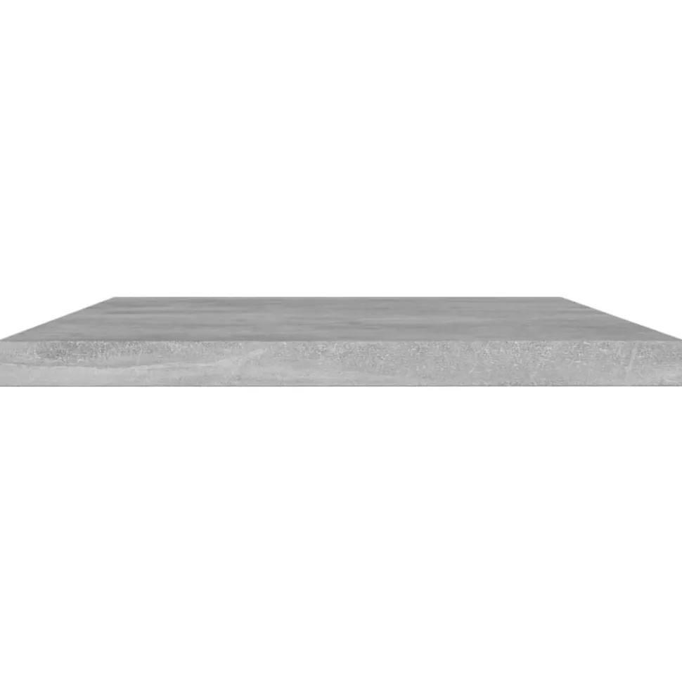 vidaXL Wandschappen 4 st 60x10x1,5 cm bewerkt hout betongrijs