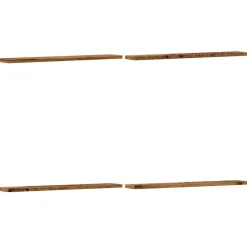vidaXL Wandschappen 4 st 60x10x1,5 cm bewerkt hout oud houtkleurig