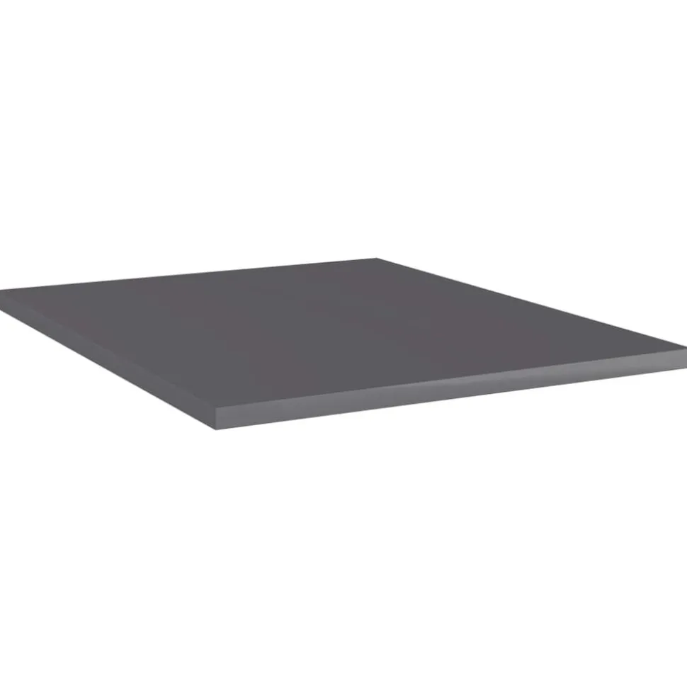 vidaXL Wandschappen 8 st 40x50x1,5 cm bewerkt hout hoogglans grijs