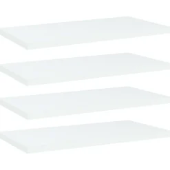 vidaXL Wandschappen 4 st 40x20x1,5 cm bewerkt hout wit