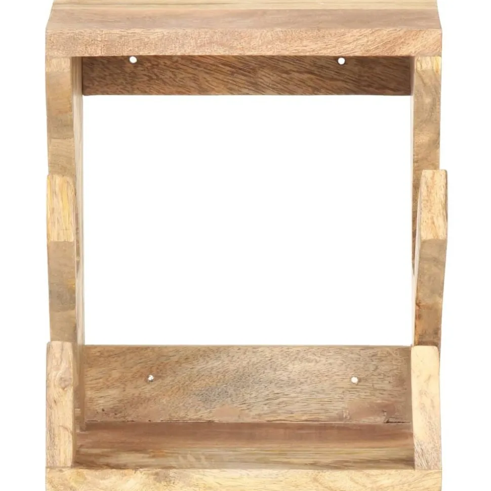 vidaXL Wandskateboardhouder 25x20x30 cm massief mangohout